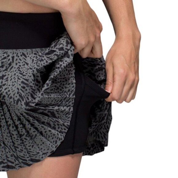 Lululemon Pleat To Street Skirt IIWatermark Slate Black size 6 - Picture 3 of 14